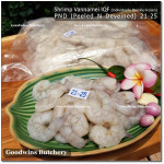 Shrimp prawn udang IQF VANNAMEI PND (Peeled & Deveined) 21-25 price/pack 1kg +/-46pcs